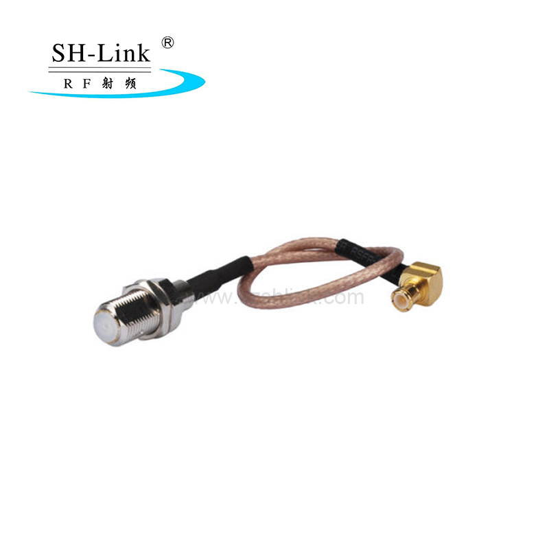 F female to MCX male with RG316 coaxial cable assembly